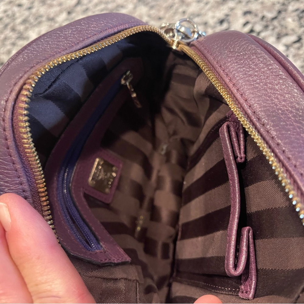 MCM Burgundy Leather Crossbody Bag - Picture 3 of 7